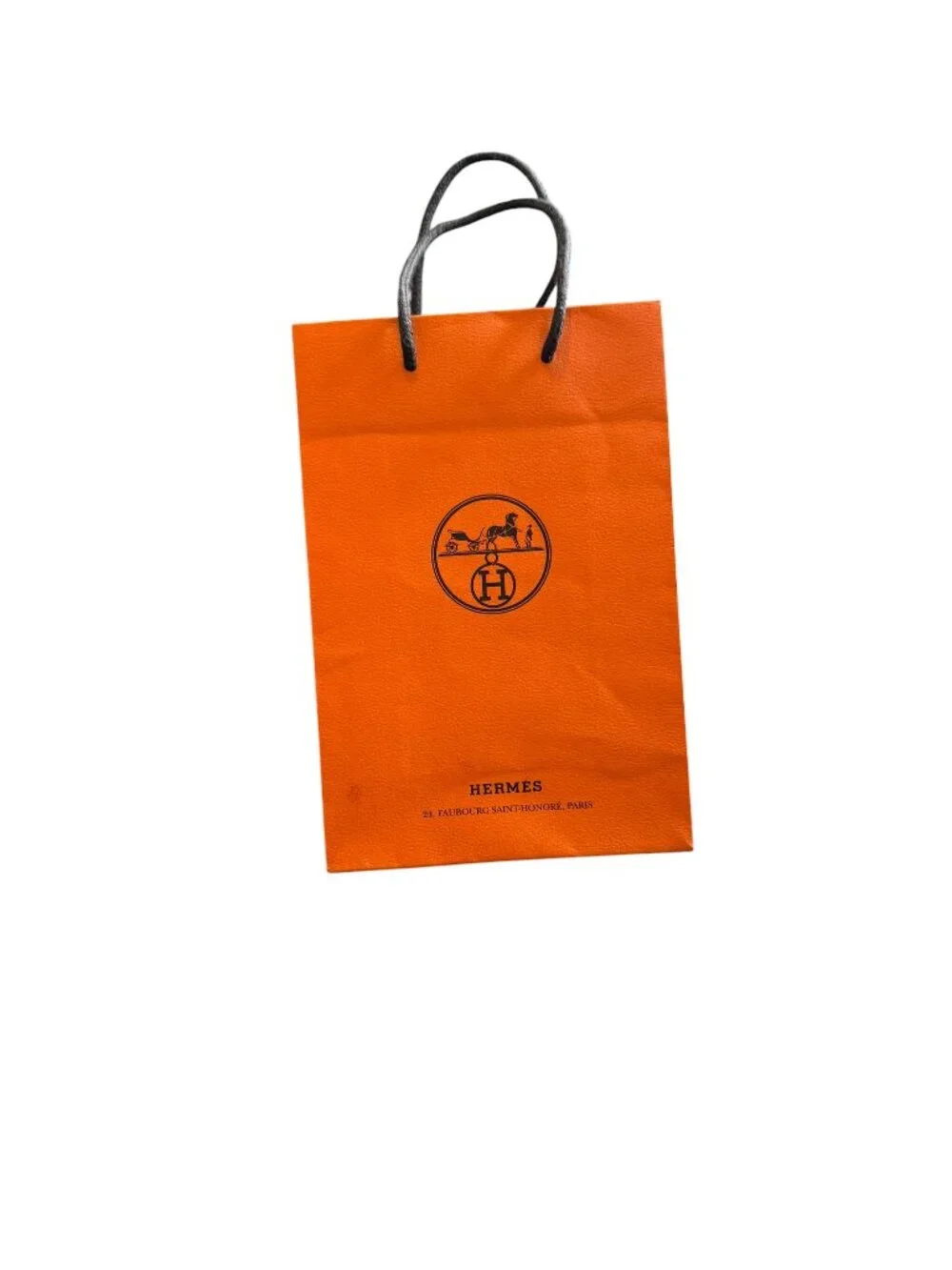 Authentic Hermès Small Orange Shopping Bag Gift Packaging